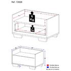 Mesa De Cabeceira 60cm Multimóveis V3628