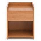Mesa de Cabeceira 60x40x30cm MDF Freijo com Gavetas Darabas Agardi