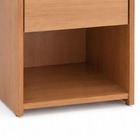 Mesa de Cabeceira 60x40x30cm MDF Freijo com Gavetas Darabas Agardi