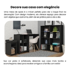 Mesa de Cabeceira 61,5x30x40cm MDP Preto Olivia Artely
