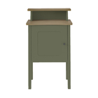 Mesa de Cabeceira 72,5x43x36cm MDF e MDP Menta e Carvalho Charlotte Artely