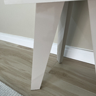 Mesa de Cabeceira 73x44,5x35cm MDF e MDP Off White com Gaveta Vip Artely