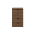 Mesa de Cabeceira 73x46x45cm MDP Munique com Gavetas com 4 Gavetas Kappesberg