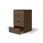 Mesa de Cabeceira 73x46x45cm MDP Munique com Gavetas com 4 Gavetas Kappesberg