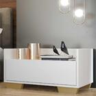 Mesa De Cabeceira 80 Cm C/ Pés Quadrados Multimóveis Branca/n