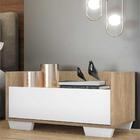 Mesa De Cabeceira 80 Cm C/ Pés Quadrados Multimóveis Rustic/b