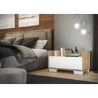 Mesa De Cabeceira 80 Cm C/ Pés Quadrados Multimóveis Rustic/b