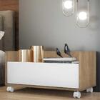 Mesa De Cabeceira 80cm Com Rodízios Multimóveis V4006