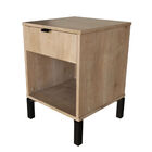 Mesa De Cabeceira Adênia 1 Gaveta Na Cor Madeira Natural 55 C