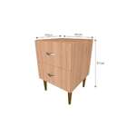 Mesa De Cabeceira Adore Carvalho Mel