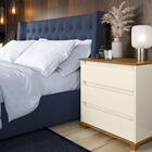 Mesa De Cabeceira Alana Off White Freijo