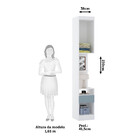 Mesa De Cabeceira Alta 38cm 1 Porta E 1 Gaveta Alpes Luciane