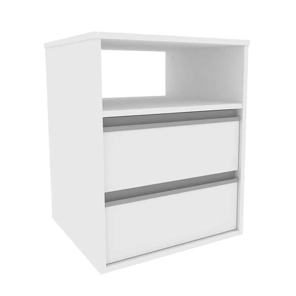 Mesa De Cabeceira Amora 2 Gv Branca