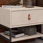 Mesa De Cabeceira Angela Com Gaveta Off White C02 - D'rossi