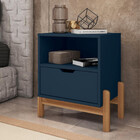 Mesa De Cabeceira Antares Azul Cobalto