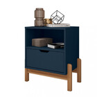 Mesa De Cabeceira Antares Azul Cobalto