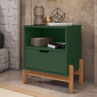 Mesa De Cabeceira Antares Verde Oliva