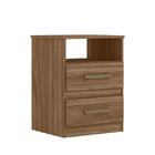 Mesa De Cabeceira Apolo Color Flex Com 2 Gavetas - Pr Móveis