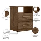 Mesa De Cabeceira Ares Flex M07 Castanho/avelã/baunilha - Mpo