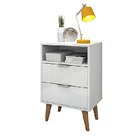 Mesa De Cabeceira Atenas Branco - Vitamov