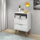 Mesa De Cabeceira Atenas Branco - Vitamov