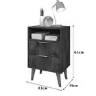 Mesa De Cabeceira Atenas Freijó/cinza – Vitamov