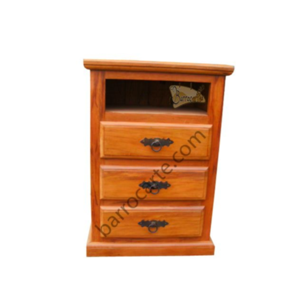 Mesa De Cabeceira Baltic Em Madeira De Demolição - Cód 1223