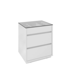 Mesa De Cabeceira Belize Branco - Casa D Móveis