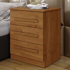 Mesa De Cabeceira Belize Com 3 Gavetas Cinamomo - Panorama Mó