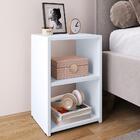 Mesa De Cabeceira Bella Mesinha Estreita Prateleira Lateral C