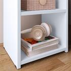 Mesa De Cabeceira Bella Mesinha Estreita Prateleira Lateral C