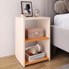 Mesa De Cabeceira Bella Mesinha Estreita Prateleira Lateral C