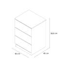 Mesa De Cabeceira Bergamo 3 Gv Neve