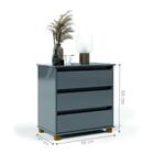 Mesa De Cabeceira Bernardo  Cinza