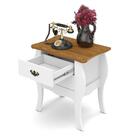 Mesa De Cabeceira Bombe Premier 2 Gv Branca E Cumarú