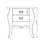 Mesa De Cabeceira Bombe Premier 2 Gv Branca E Cumarú