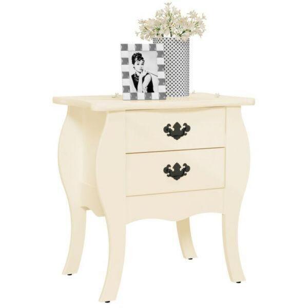 Mesa de Cabeceira Bombe Premier - Off White