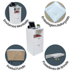 Mesa De Cabeceira Branca 30cm Com 2 Gavetas E 1 Nicho Para Qu