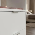 Mesa De Cabeceira Branca 30cm Com 2 Gavetas E 1 Nicho Para Qu