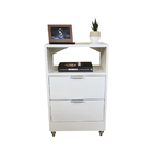 Mesa De Cabeceira Branca 40cm Com 2 Gavetas E 1 Nicho Para Qu