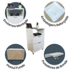 Mesa De Cabeceira Branca 40cm Com 2 Gavetas E 1 Nicho Para Qu