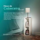 Mesa De Cabeceira Branca Cama Solteiro Quarto Sala diamante 2