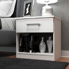 Mesa De Cabeceira Branco Clássico Retro 1 Gaveta