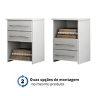 Mesa de Cabeceira Bruna - Branco