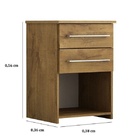 Mesa de Cabeceira Bruna - Nevada