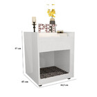 Mesa De Cabeceira/cama Pet Preto Em Mdf