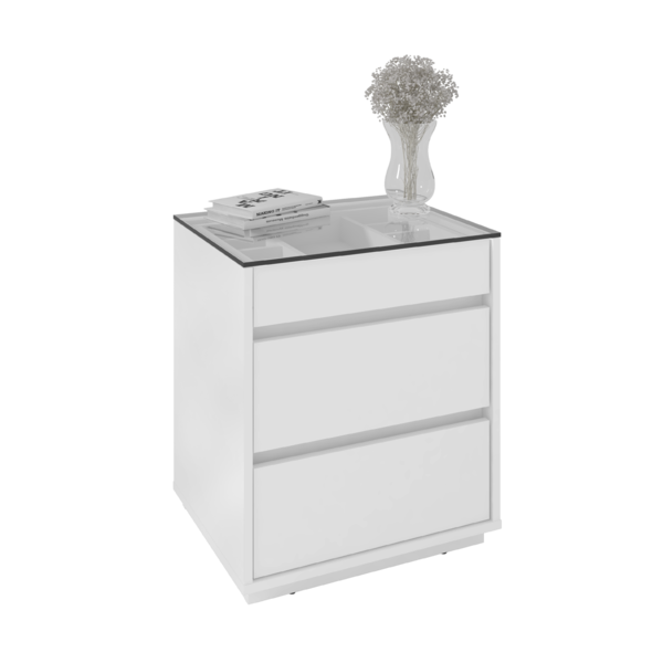 Mesa De Cabeceira Cama Quarto Mini Cômoda Gaveteiro com Tampo