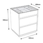 Mesa De Cabeceira Cama Quarto Mini Cômoda Gaveteiro com Tampo