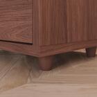 Mesa De Cabeceira Campeche 02 Gavetas Henn - Castanho