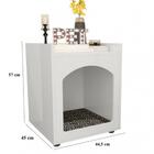 Mesa De Cabeceira Casinha De Cachorro/gato Pet Branco